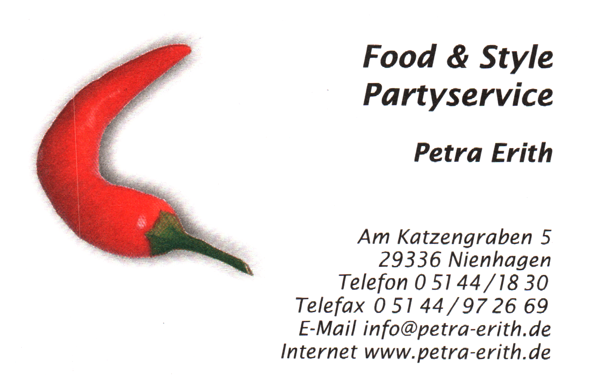 Visitenlarte von Food & Style Partyservice